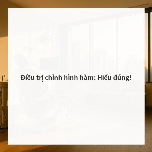 Điều trị chỉnh hình hàm: Hiểu đúng!